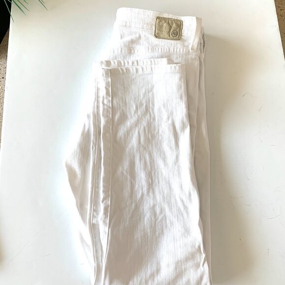 AG.- ED White Denim Jean Ex Boyfriend Slouchy Slim Woman Sz 28 R - Picture 7 of 10